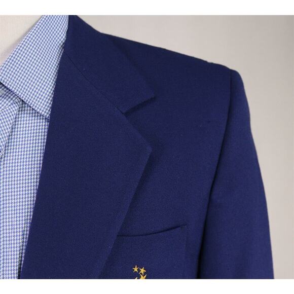 Vintage 1996 Olympics Atlanta Blue Volunteer Blazer Jacket by Hanes Ladies 6 R - Picture 4 of 9